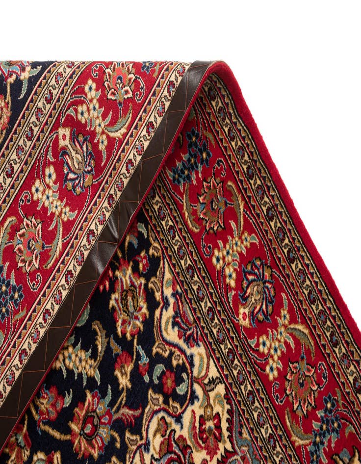 Detail image of  4' 8 x 6' 9  Hand Knotted Qom Persian Rug