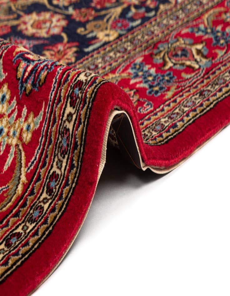 Detail image of  4' 8 x 6' 9  Hand Knotted Qom Persian Rug