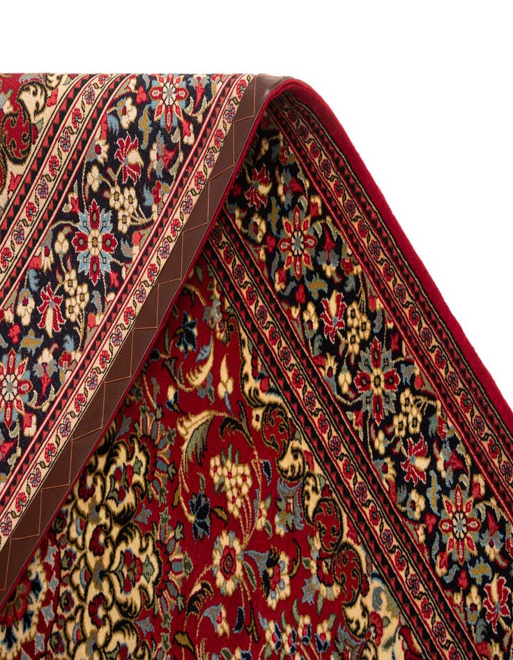 Detail image of  4' 9 x 6' 10  Hand Knotted Qom Persian Rug