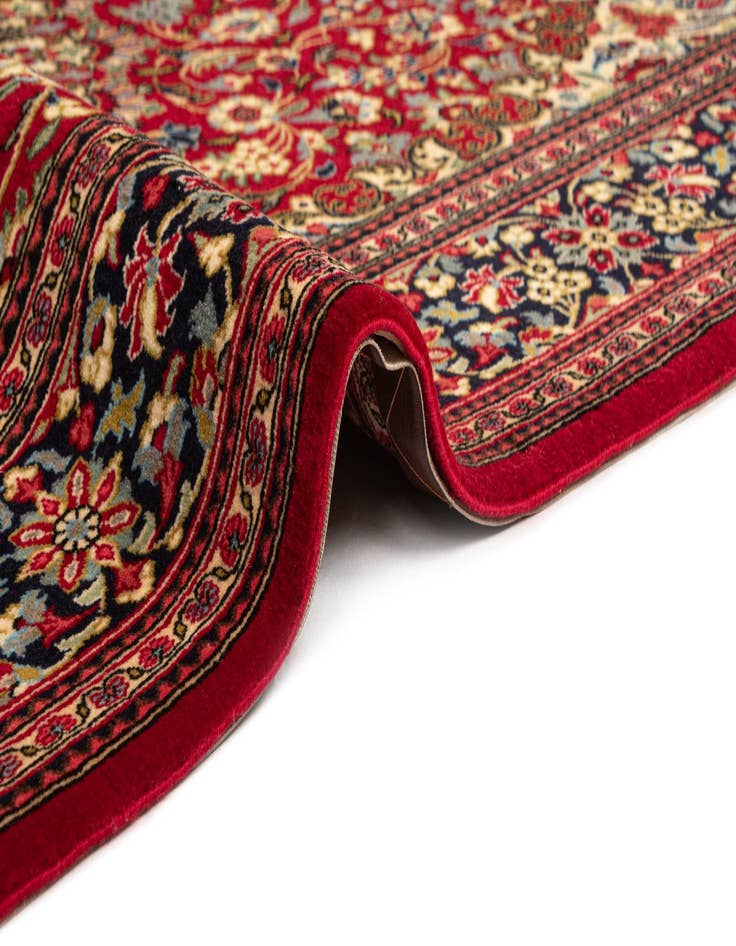 Detail image of  4' 9 x 6' 10  Hand Knotted Qom Persian Rug