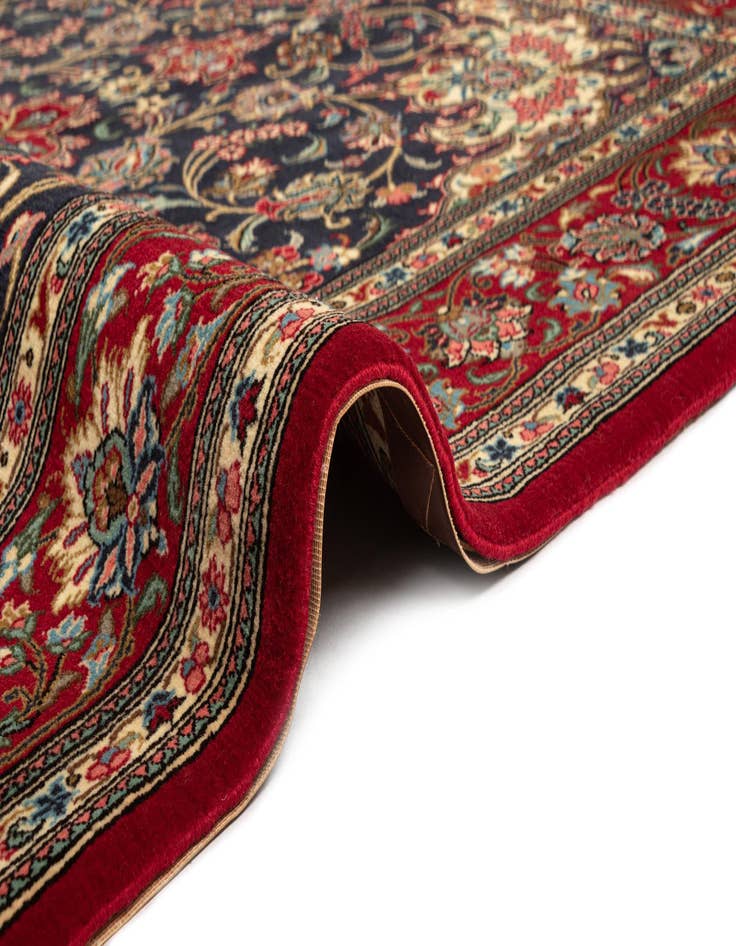 Detail image of  4' 8 x 6' 11  Hand Knotted Qom Persian Rug