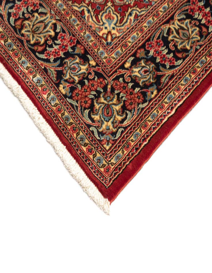 Detail image of  4' 8 x 6' 11  Hand Knotted Qom Persian Rug