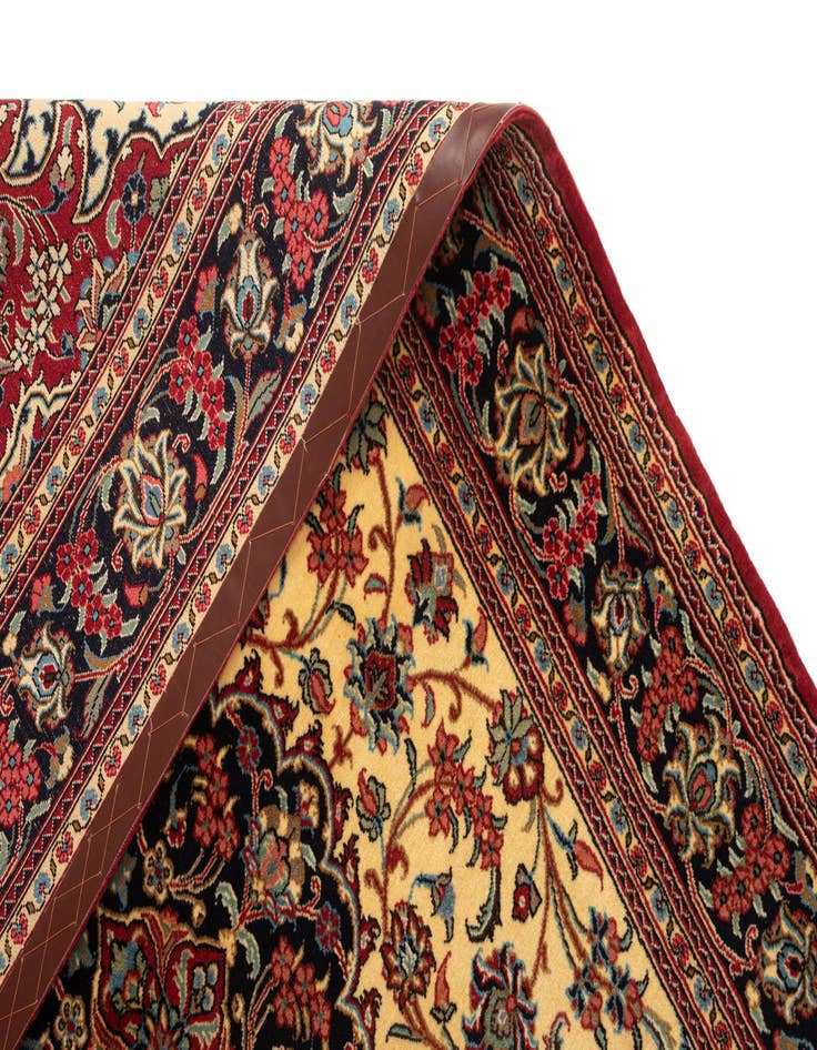 Detail image of  4' 8 x 6' 11  Hand Knotted Qom Persian Rug