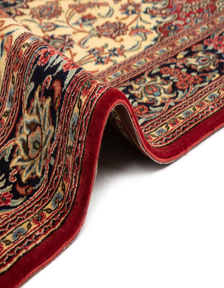 Detail image of  4' 8 x 6' 11  Hand Knotted Qom Persian Rug