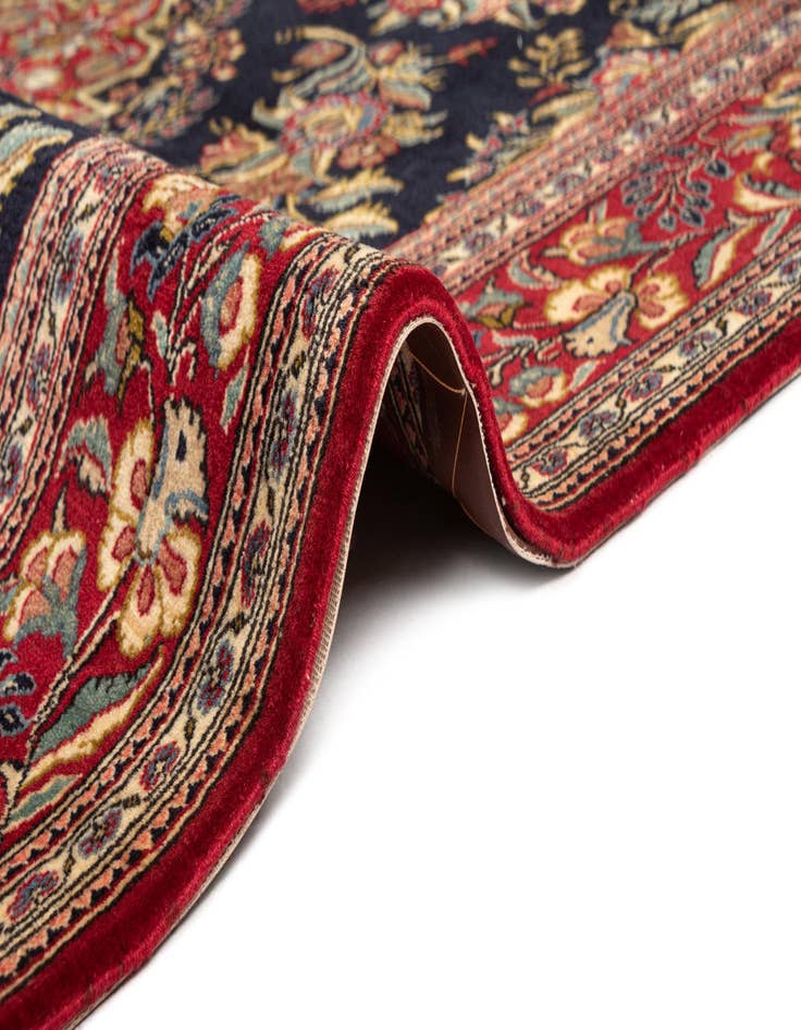 Detail image of  4' 7 x 6' 8  Hand Knotted Qom Persian Rug