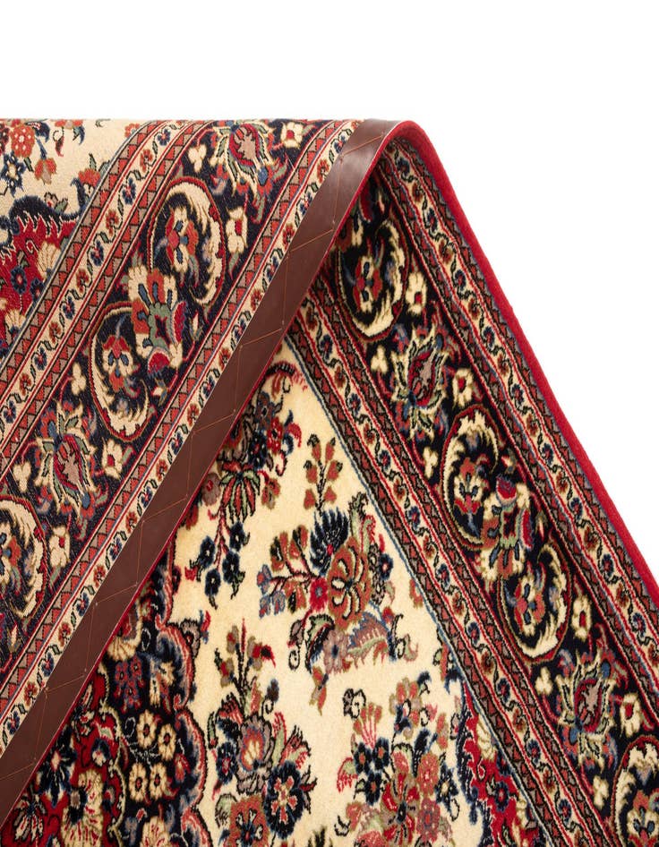 Detail image of  4' 5 x 6' 6  Hand Knotted Qom Persian Rug