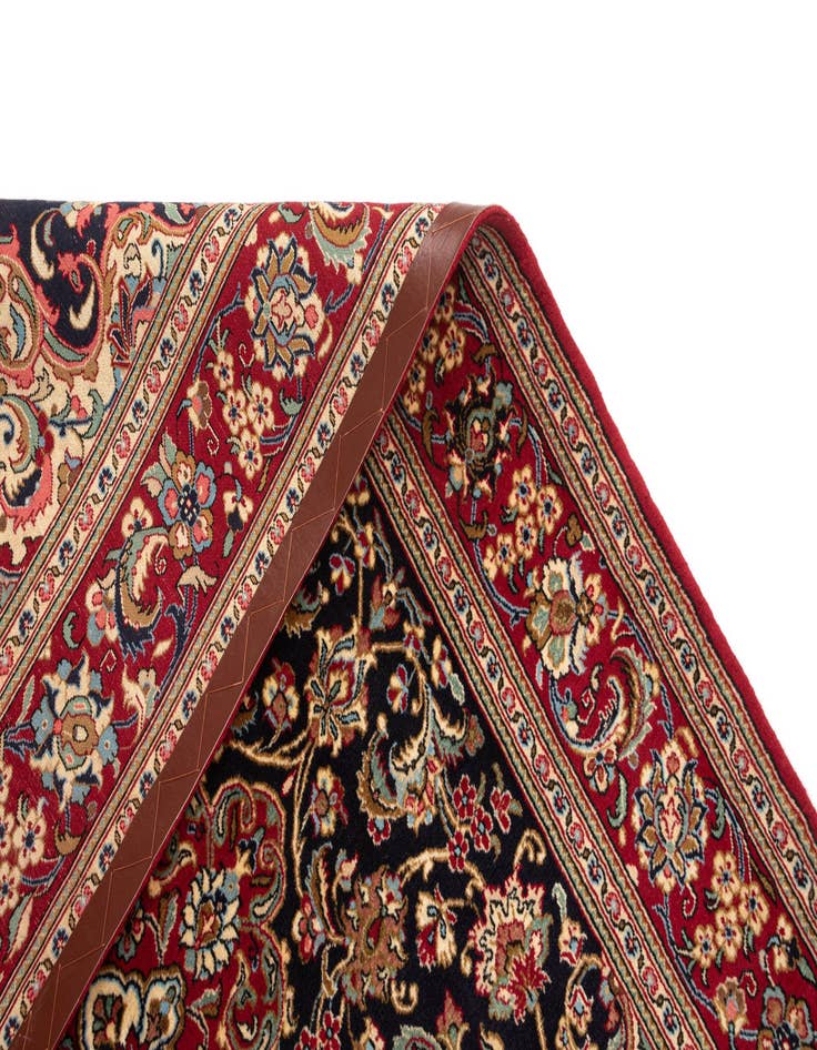 Detail image of  4' 9 x 7' 1  Hand Knotted Qom Persian Rug