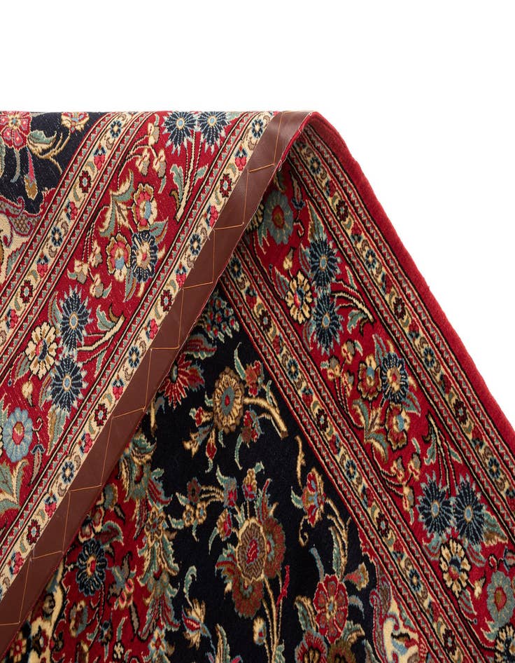 Detail image of  4' 6 x 6' 7  Hand Knotted Qom Persian Rug