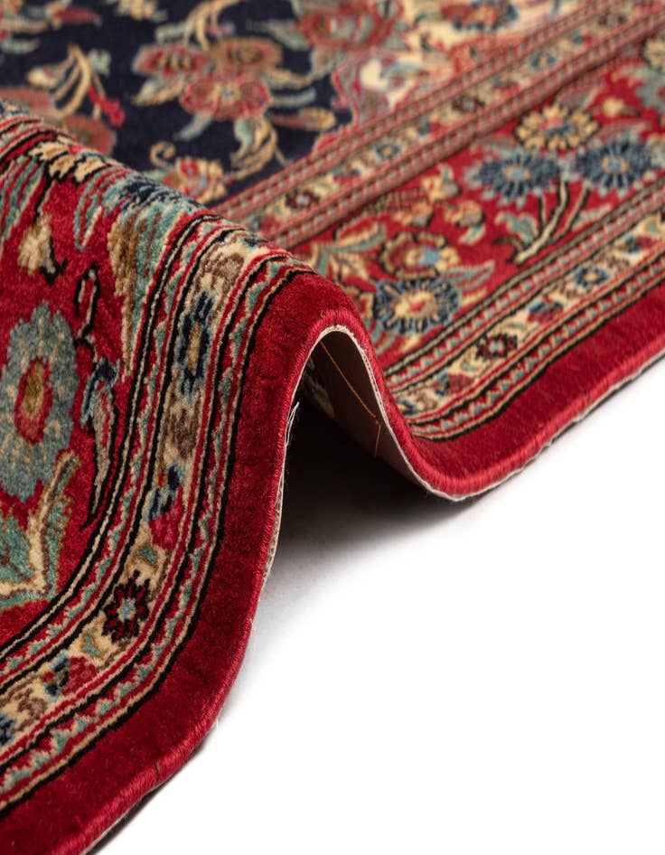 Detail image of  4' 6 x 6' 7  Hand Knotted Qom Persian Rug