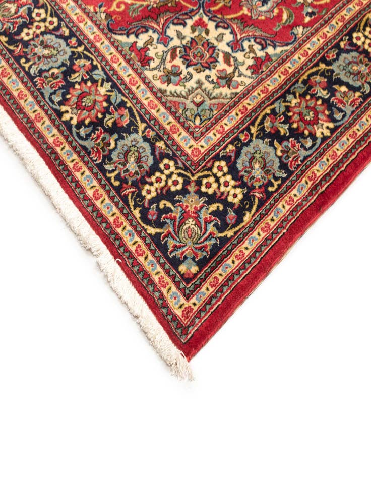 Detail image of  4' 10 x 7' 1  Hand Knotted Qom Persian Rug