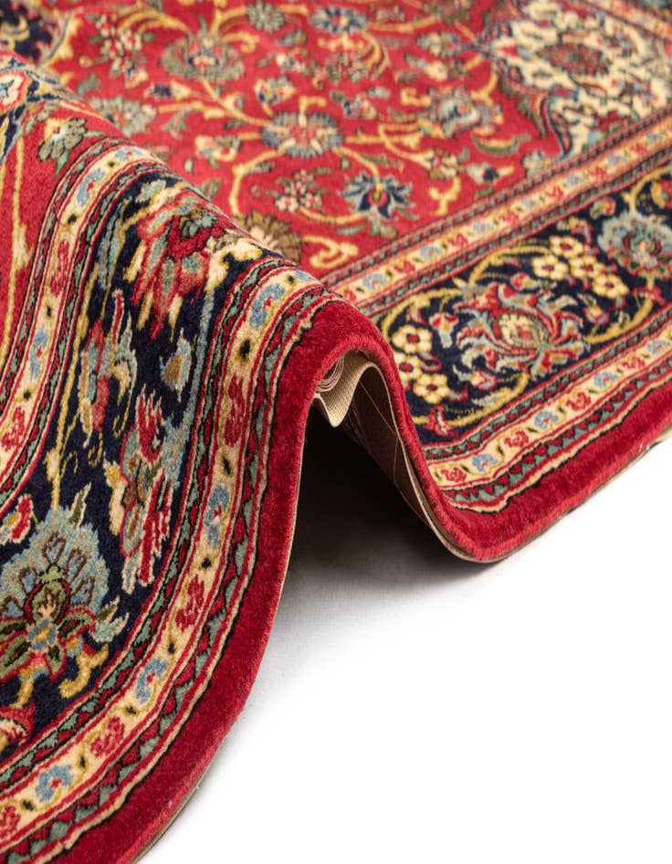 Detail image of  4' 10 x 7' 1  Hand Knotted Qom Persian Rug