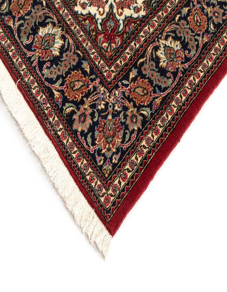 Detail image of  4' 8 x 6' 11  Hand Knotted Qom Persian Rug