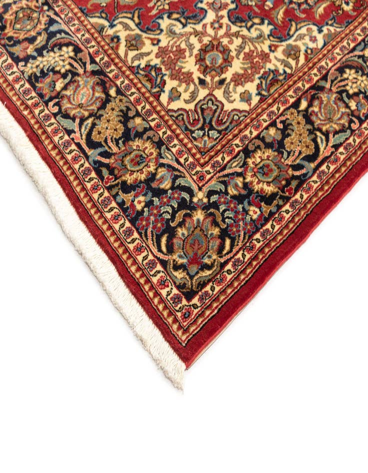 Detail image of  4' 8 x 7' 1  Hand Knotted Qom Persian Rug