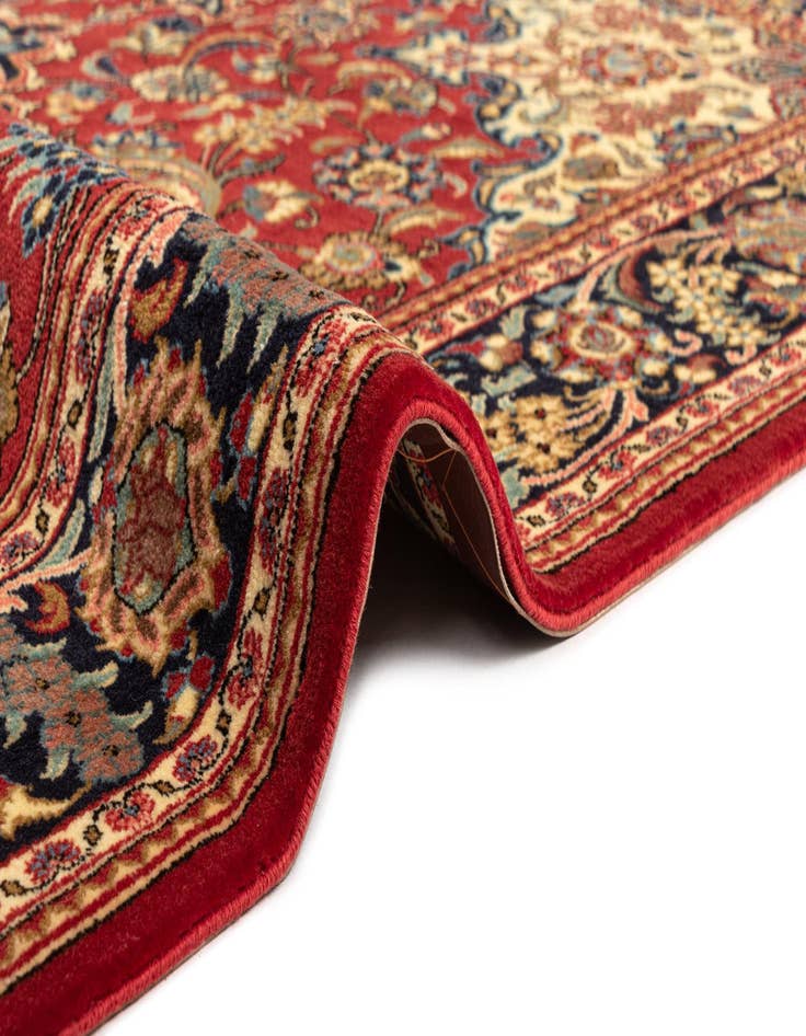 Detail image of  4' 8 x 7' 1  Hand Knotted Qom Persian Rug