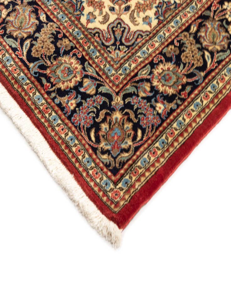 Detail image of  4' 8 x 6' 9  Hand Knotted Qom Persian Rug