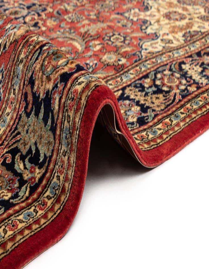 Detail image of  4' 8 x 6' 9  Hand Knotted Qom Persian Rug