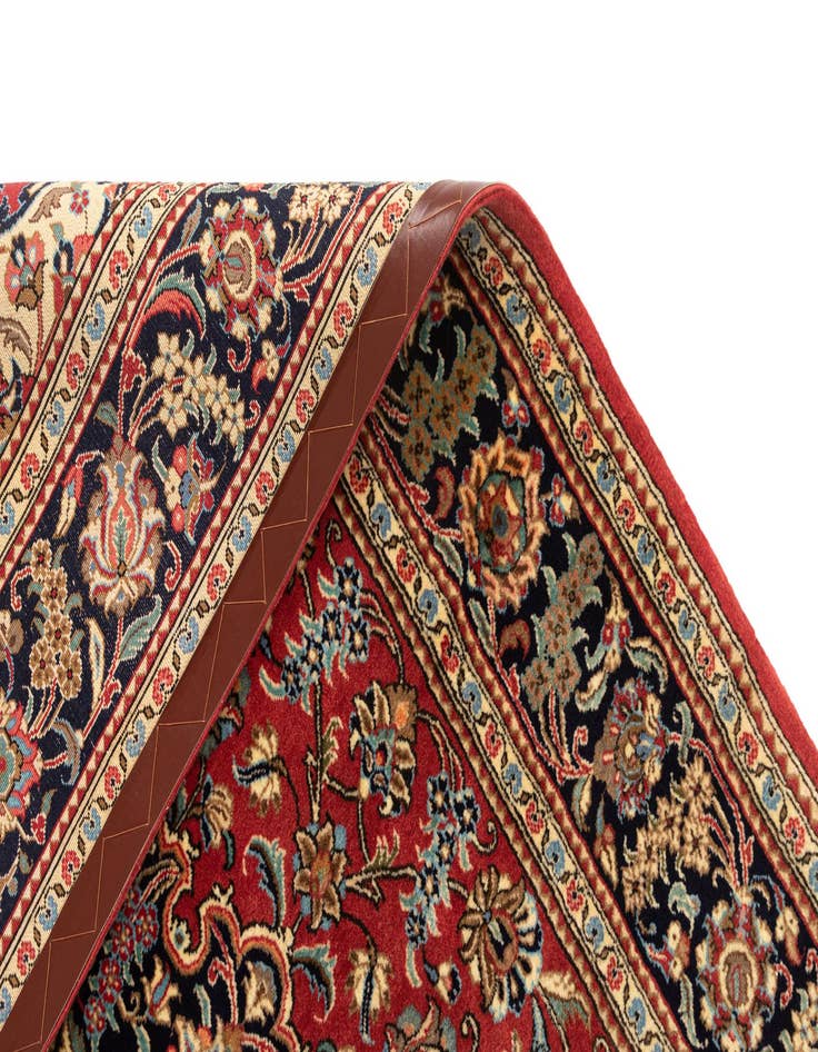 Detail image of  4' 8 x 6' 9  Hand Knotted Qom Persian Rug