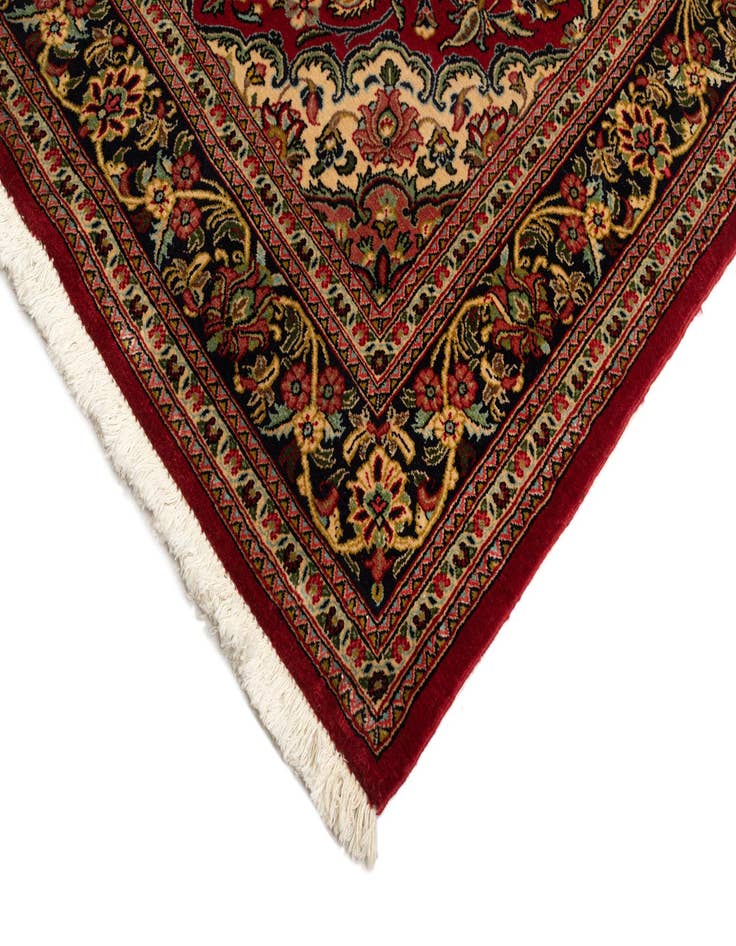 Detail image of  3' 3 x 5' 3  Hand Knotted Qom Persian Rug