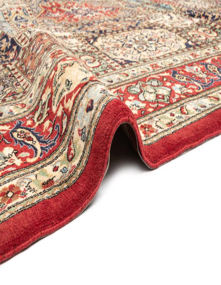 Detail image of  8' 2 x 11' 5  Hand Knotted Qom Persian Rug