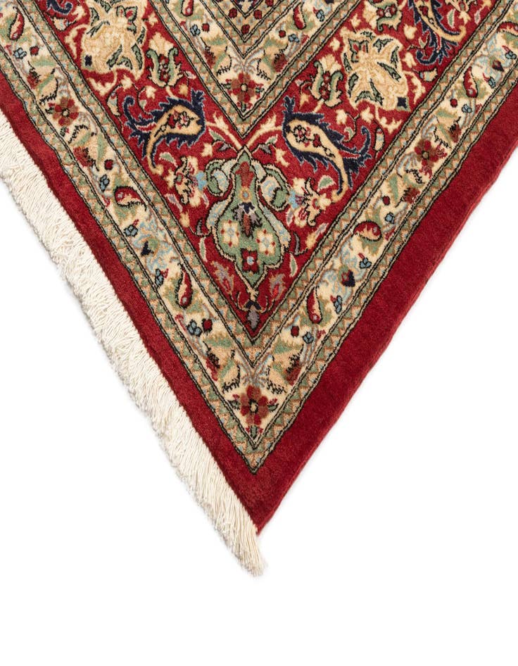 Detail image of  8' 2 x 11' 5  Hand Knotted Qom Persian Rug