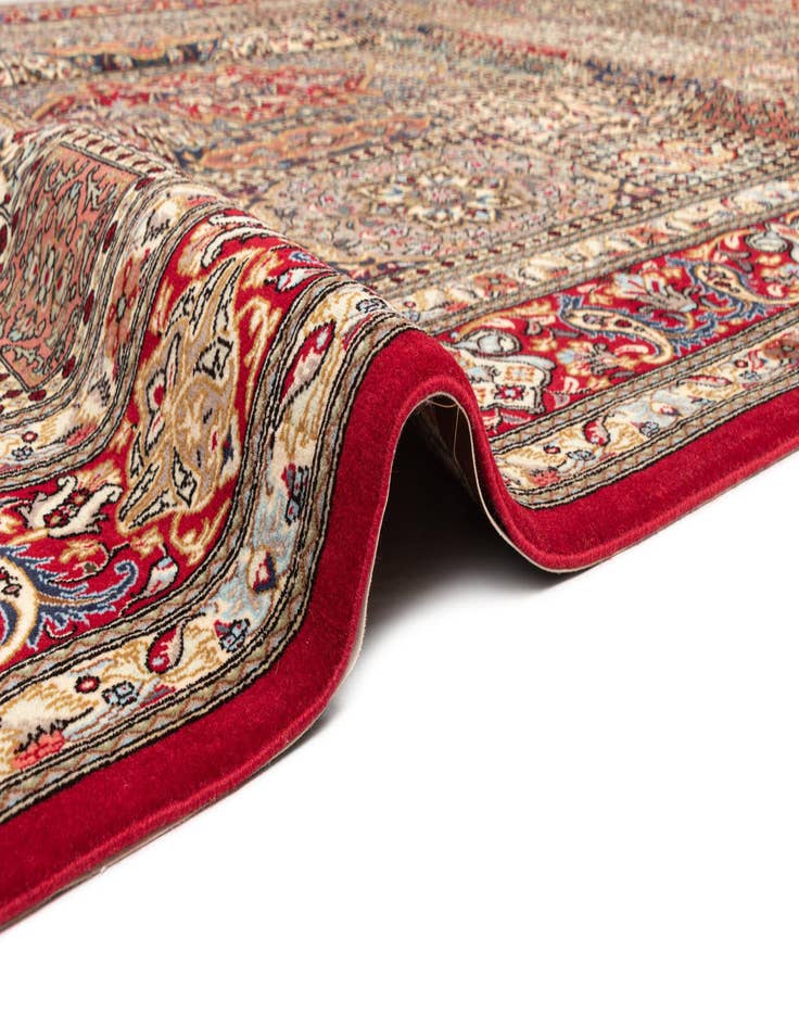 Detail image of  8' 2 x 11' 8  Hand Knotted Qom Persian Rug