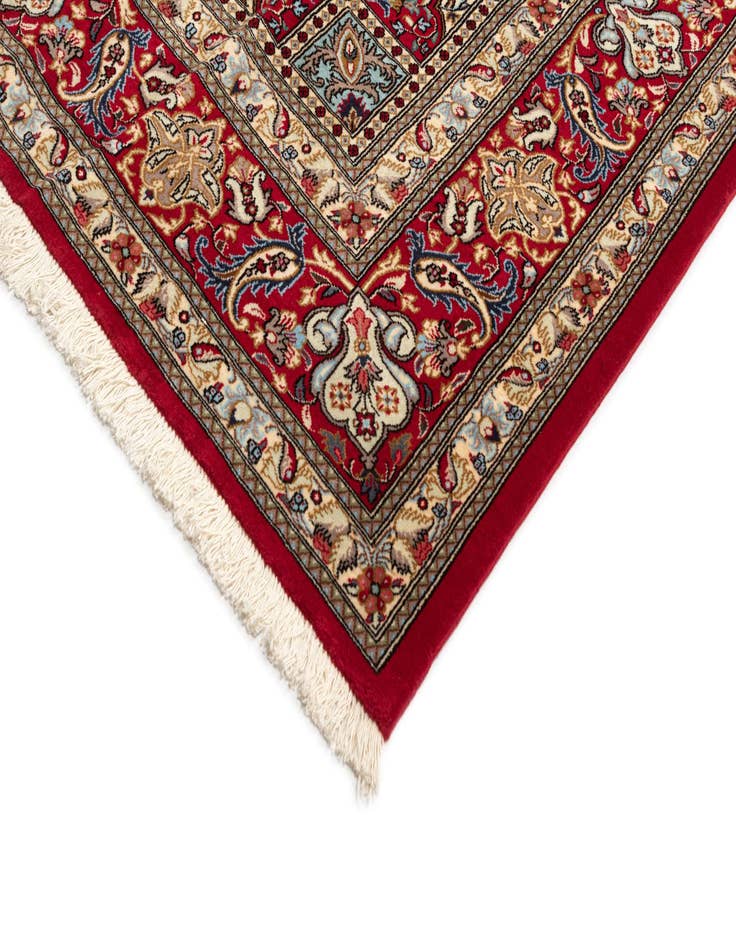 Detail image of  8' 2 x 11' 8  Hand Knotted Qom Persian Rug