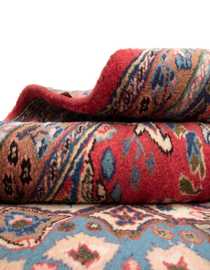 Detail image of  6' 6 x 9' 4  Hand Knotted Sabzevar Persian Wool Rug