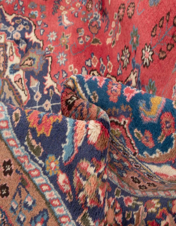 Detail image of  6' 6 x 9' 4  Hand Knotted Sabzevar Persian Wool Rug