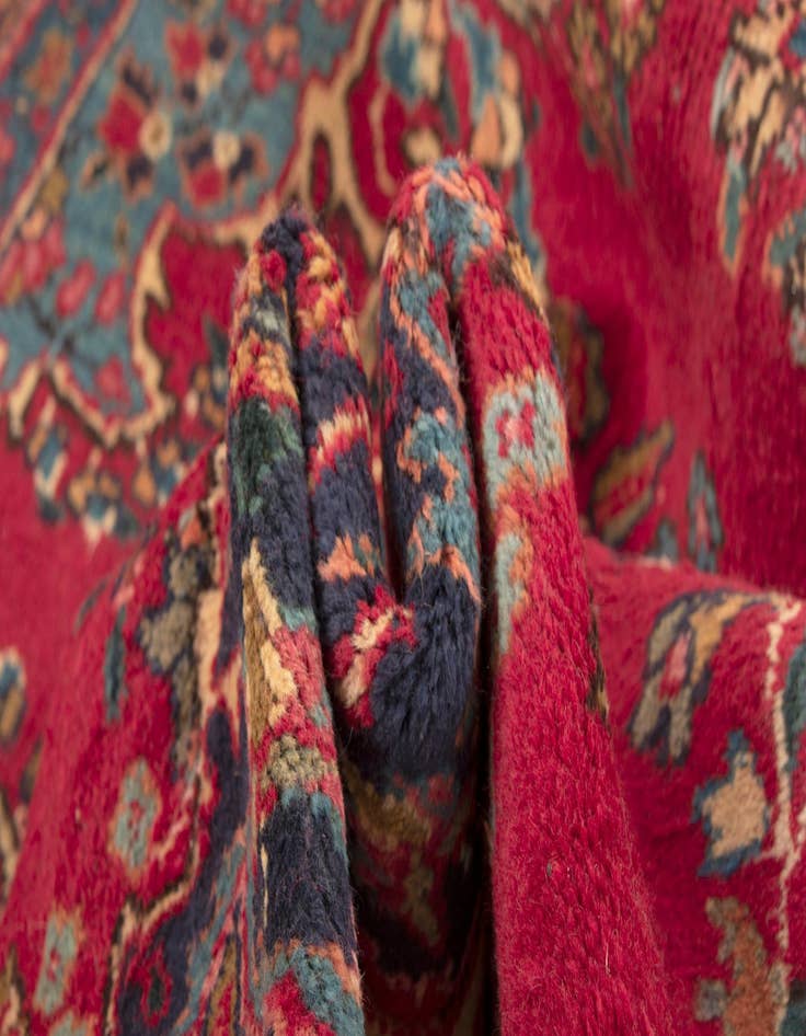 Detail image of  9' 8 x 12' 8  Hand Knotted Sabzevar Persian Wool Rug