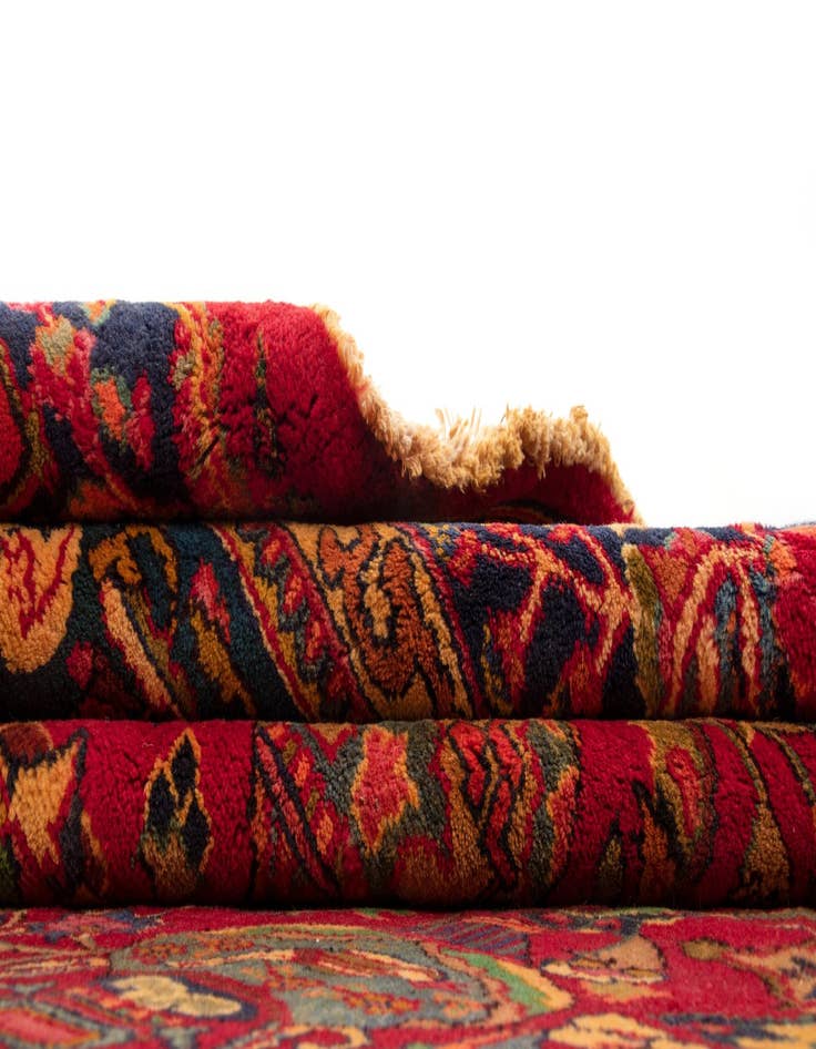 Detail image of  9' 11 x 12' 1  Hand Knotted Sabzevar Persian Wool Rug