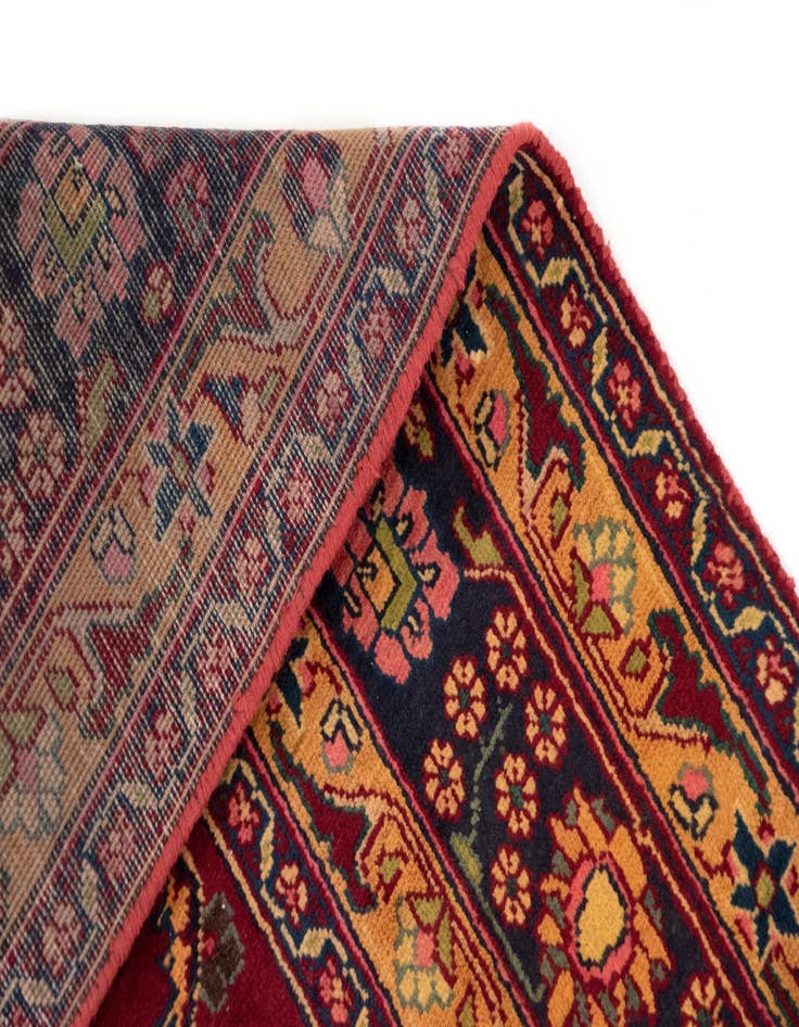 Detail image of  6' 4 x 9' 4  Hand Knotted Sabzevar Persian Wool Rug