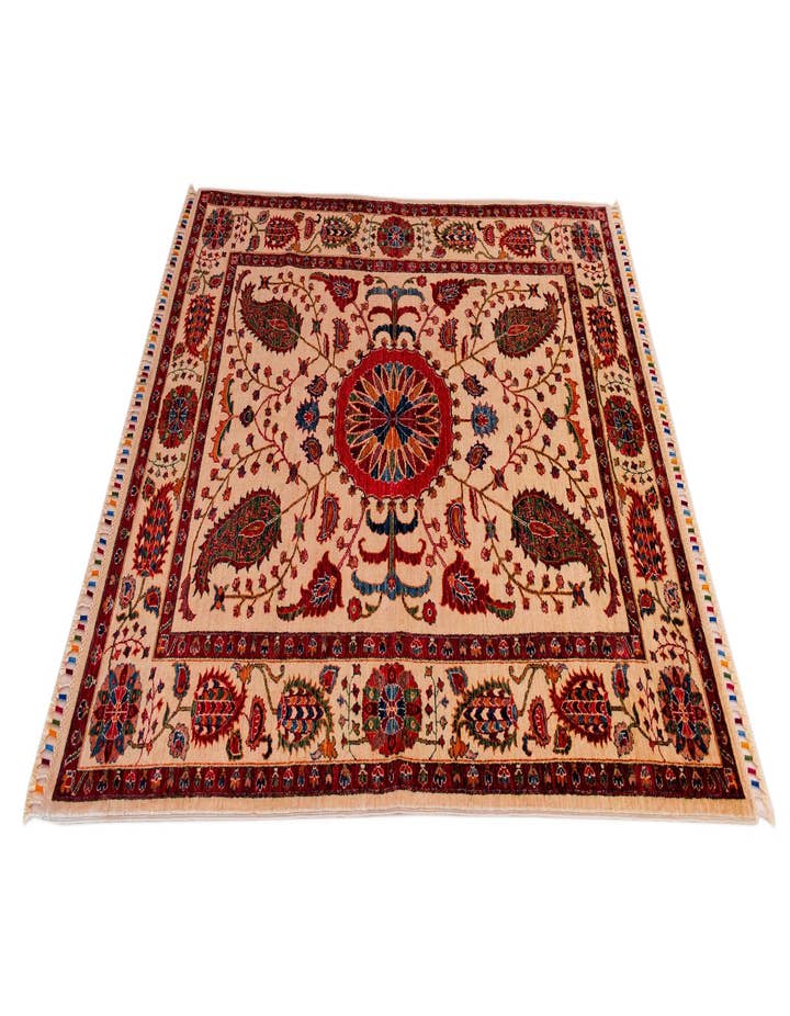 Detail image of  5' 9 x 7' 10 Samarkand Wool Rug