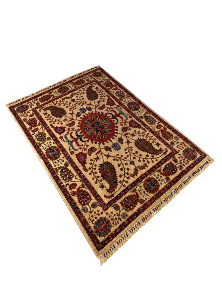 Detail image of  5' 9 x 7' 10 Samarkand Wool Rug