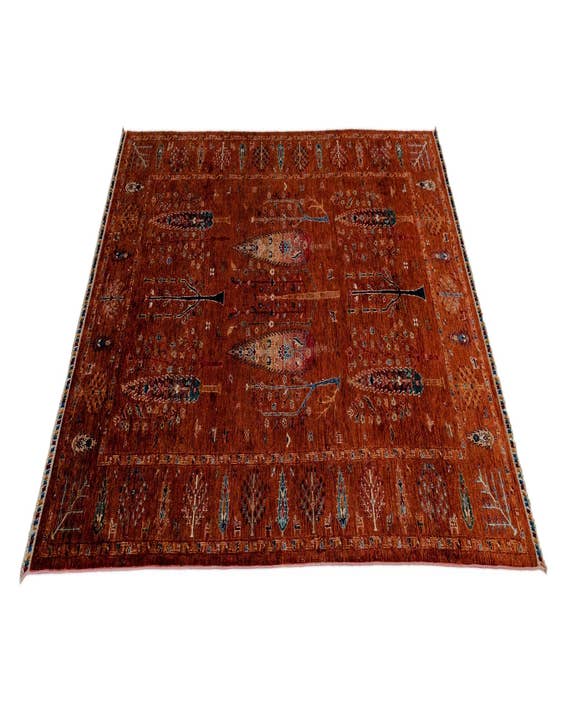 Detail image of  6' 8 x 9' 6 Samarkand Wool Rug