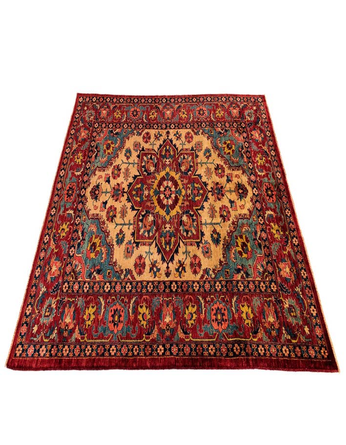 Detail image of  6' 2 x 8' 4 Sara Wool Rug