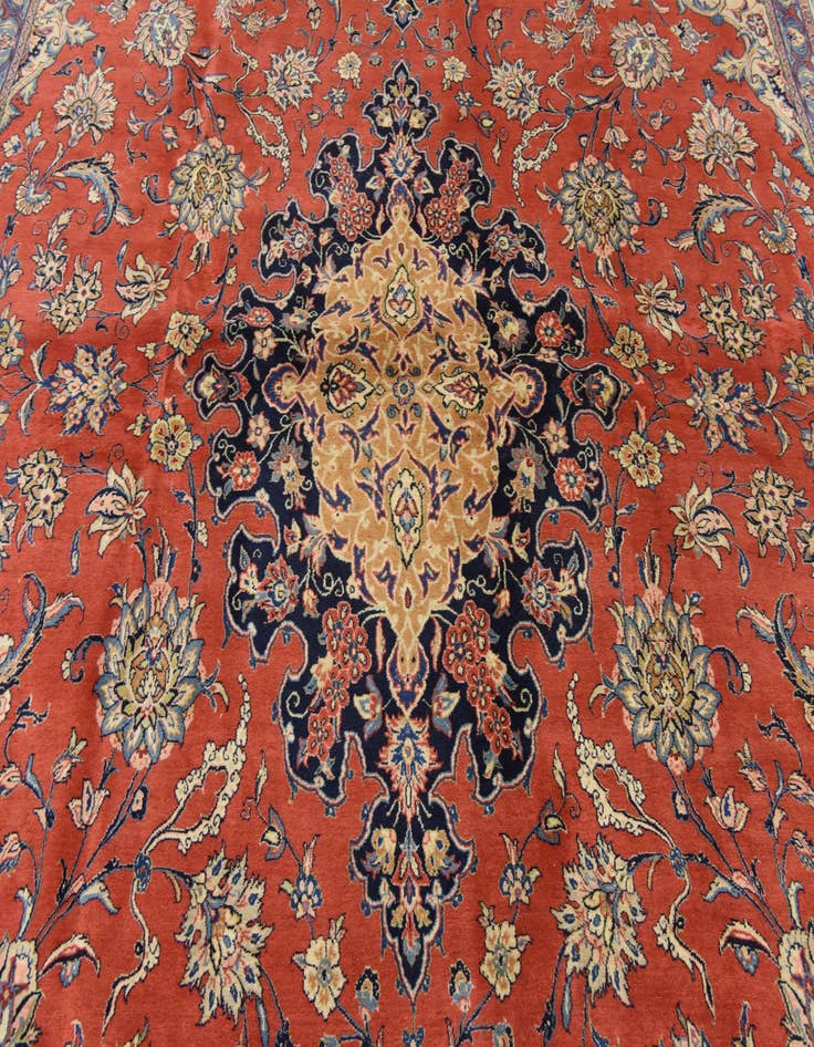 Detail image of  11' 6 x 16' 1  Hand Knotted Sarough Persian Wool Rug