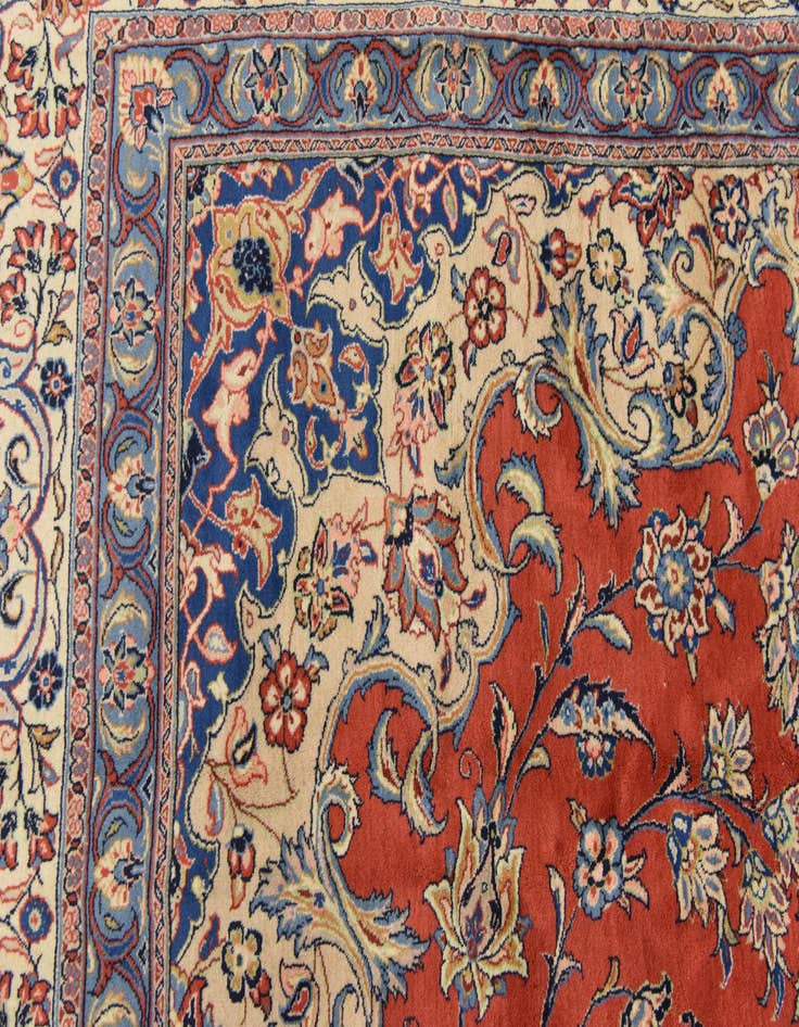 Detail image of  11' 6 x 16' 1  Hand Knotted Sarough Persian Wool Rug