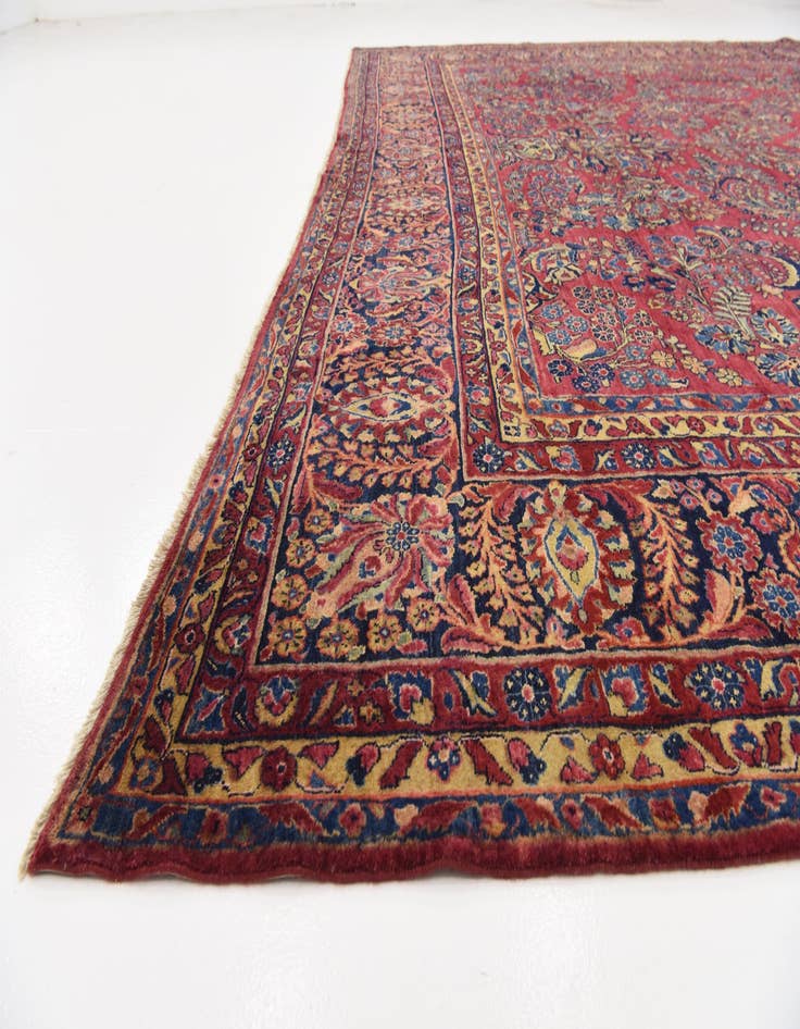 Detail image of  11' 9 x 19'  Hand Knotted Sarough Persian Wool Rug