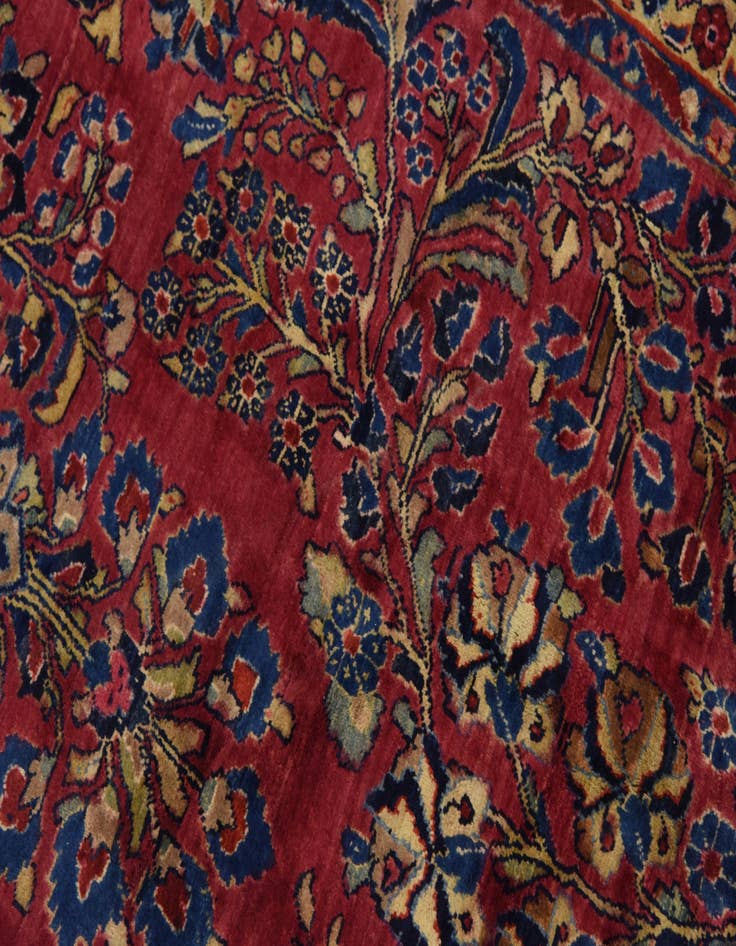 Detail image of  11' 9 x 19'  Hand Knotted Sarough Persian Wool Rug