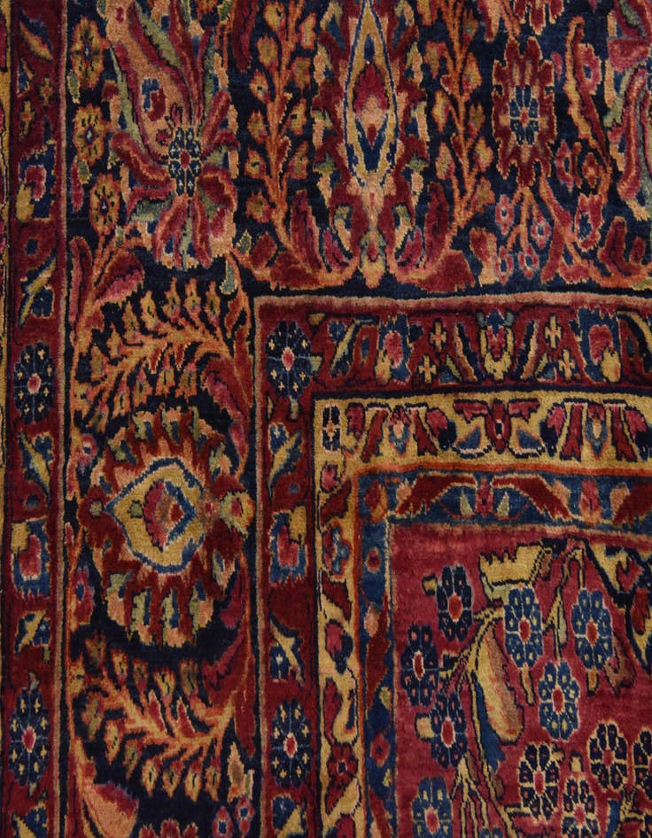 Detail image of  11' 9 x 19'  Hand Knotted Sarough Persian Wool Rug