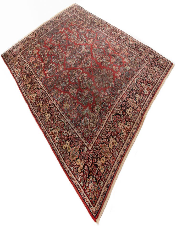 Detail image of  8' 10 x 11' 11  Hand Knotted Sarough Persian Wool Rug