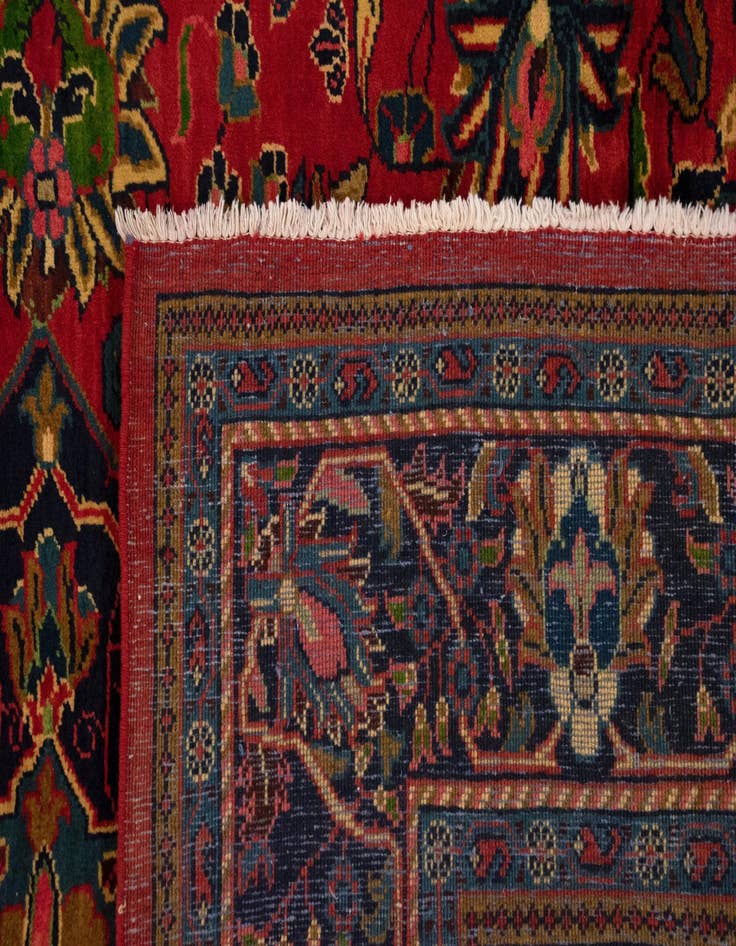 Detail image of  7' 10 x 11' 1  Hand Knotted Sarough Persian Wool Rug