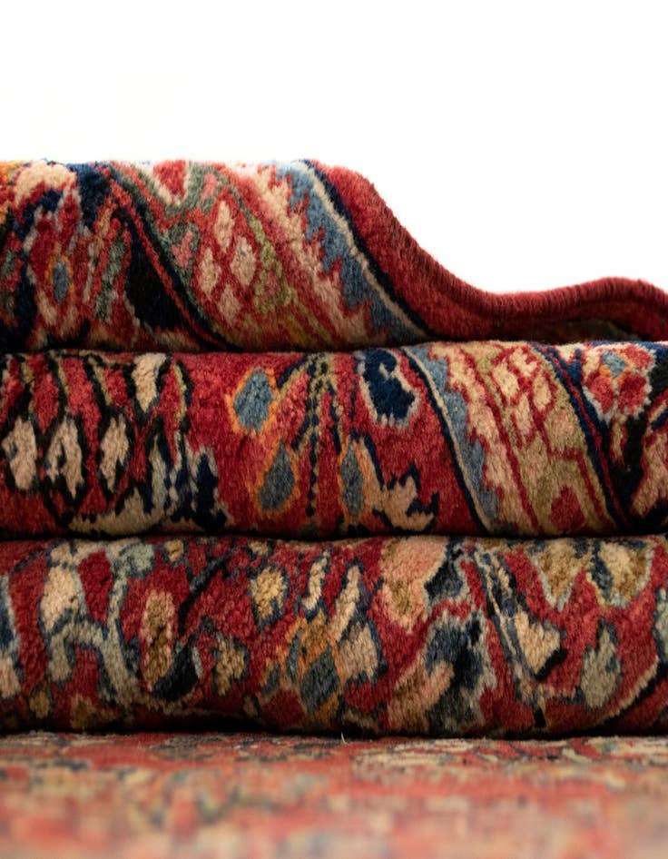 Detail image of  4' 5 x 6' 11  Hand Knotted Sarough Persian Wool Rug