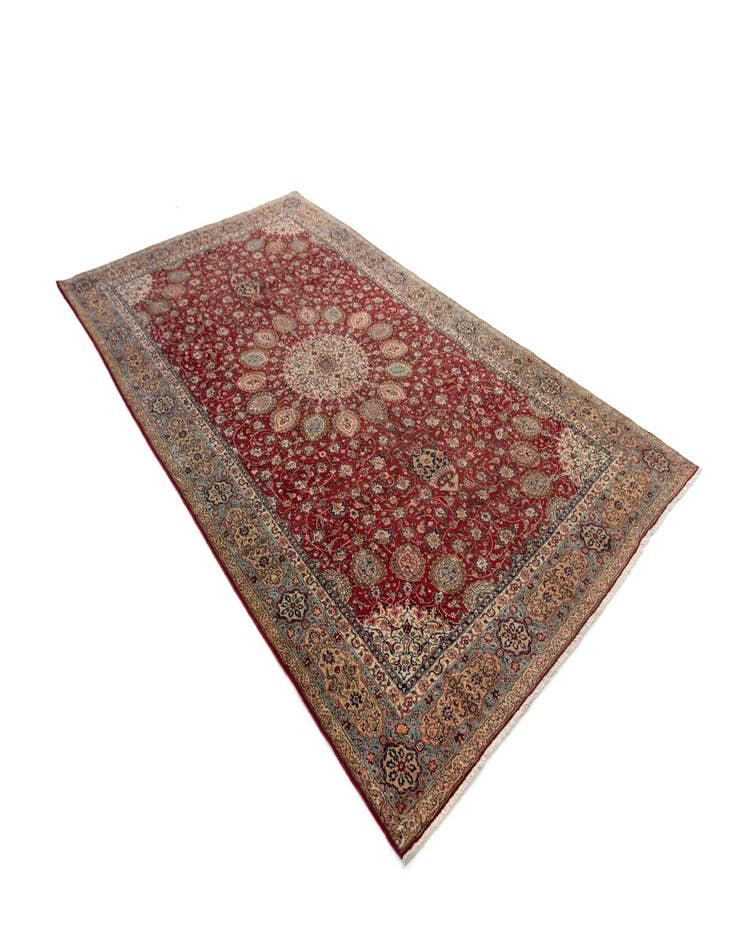 Detail image of  8' 11 x 15' 4  Hand Knotted Sarough Persian Wool Rug