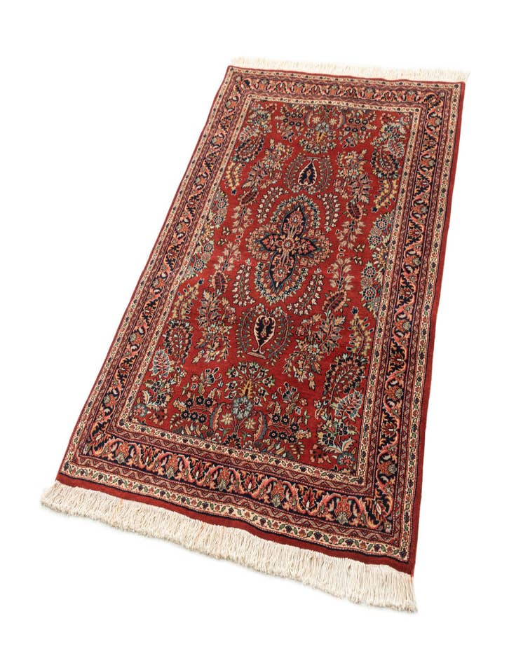 Detail image of  4' 3 x 6'  Hand Knotted Sarough Wool Rug