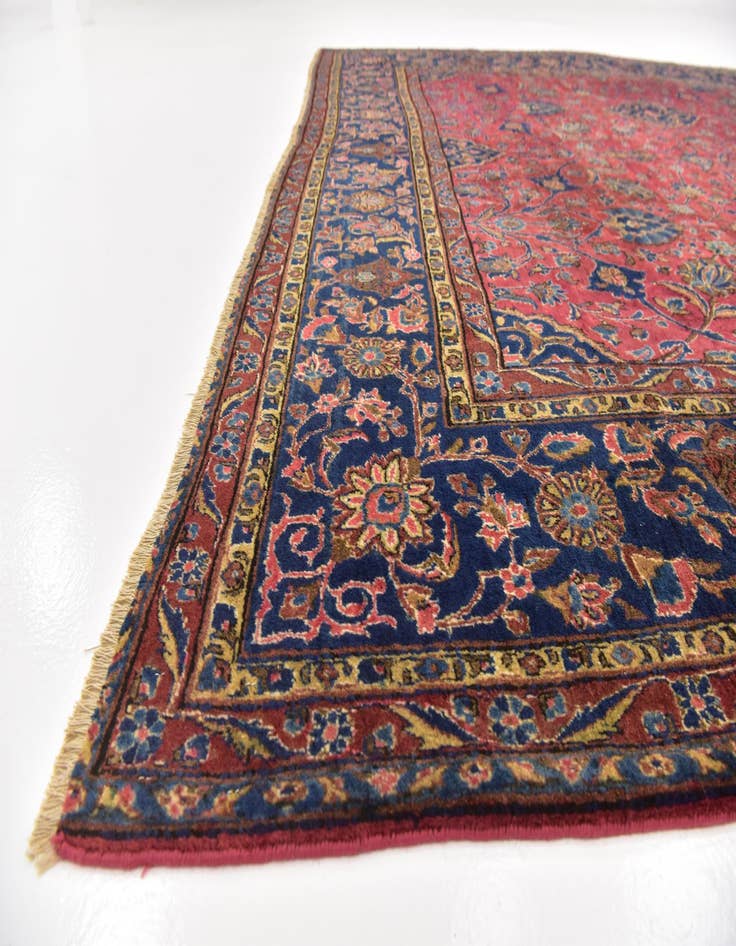 Detail image of  8' 9 x 11'  Hand Knotted Sarough Persian Wool Rug