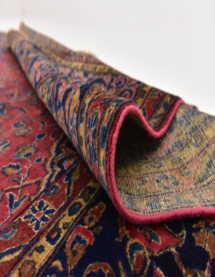 Detail image of  8' 9 x 11'  Hand Knotted Sarough Persian Wool Rug