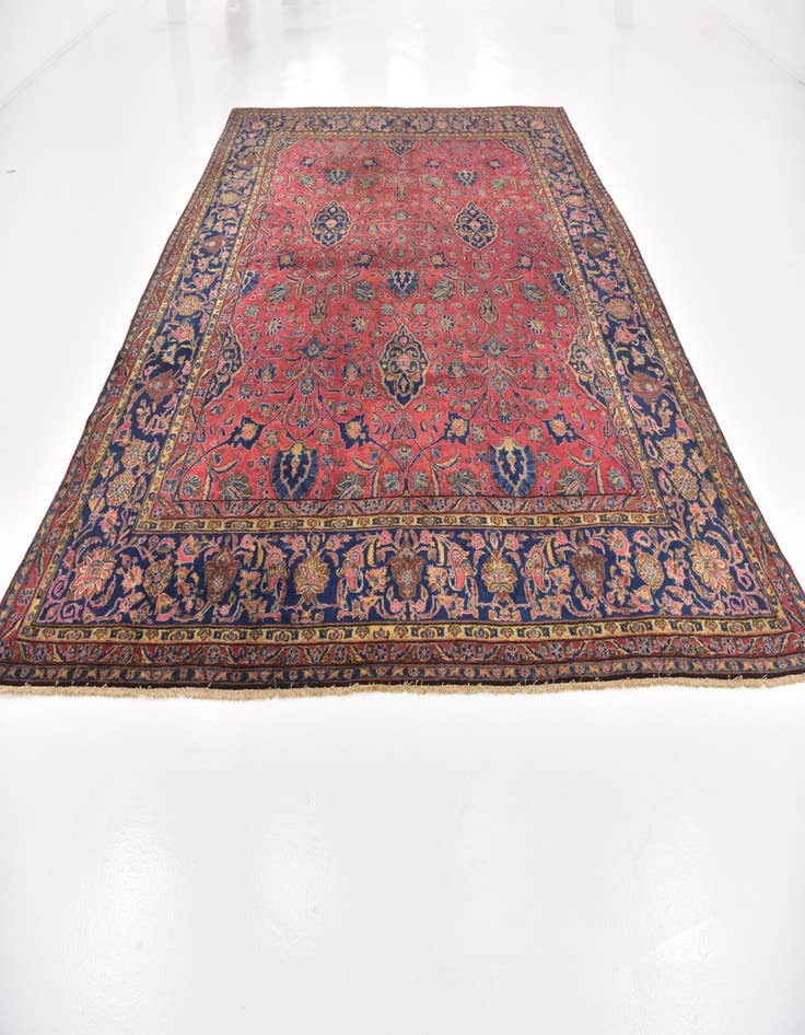 Detail image of  8' 9 x 11'  Hand Knotted Sarough Persian Wool Rug