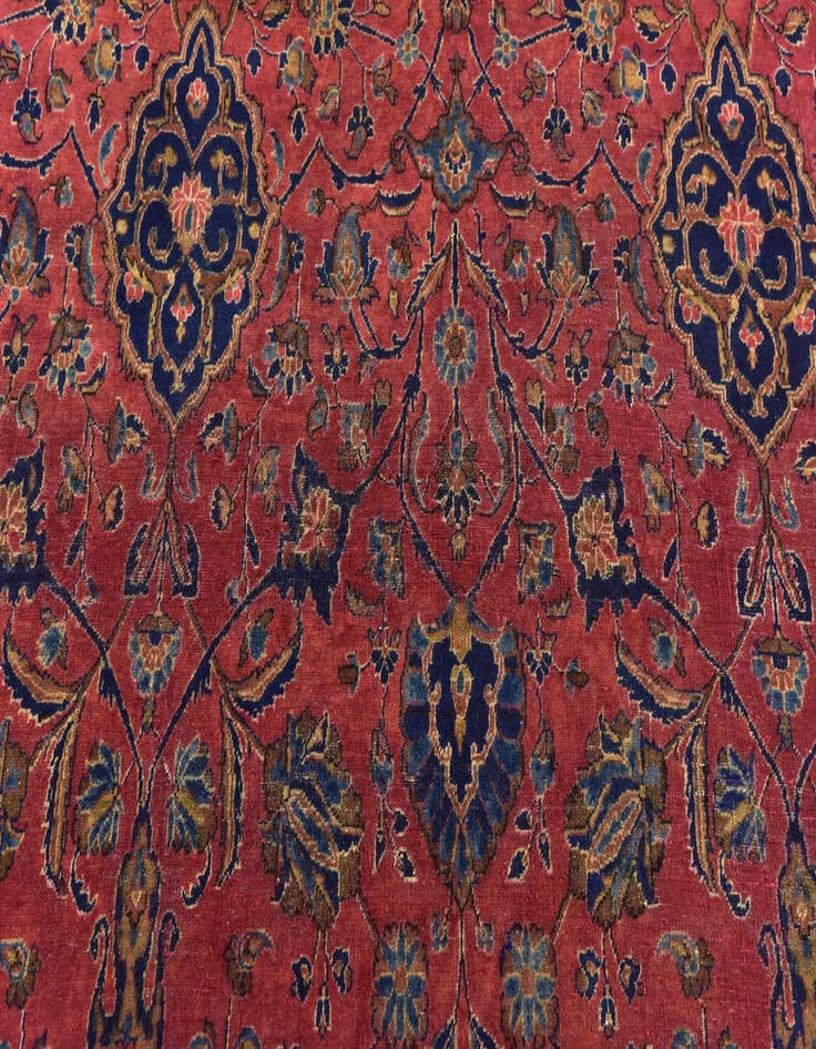 Detail image of  8' 9 x 11'  Hand Knotted Sarough Persian Wool Rug