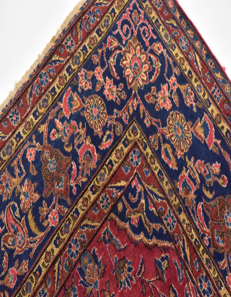 Detail image of  8' 9 x 11'  Hand Knotted Sarough Persian Wool Rug